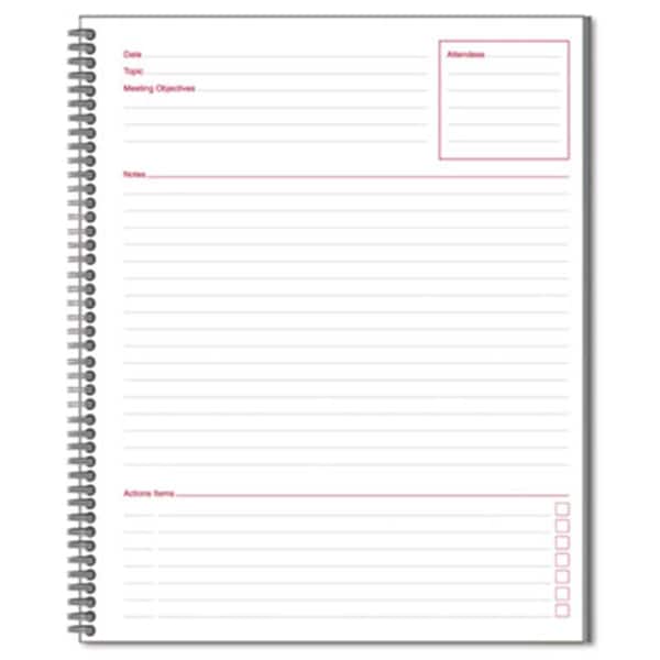 Coolcrafts Cambridge Limited Meeting Notebook- 8 1/2 x 11- 80 Ruled Sheets CO40126 - main
